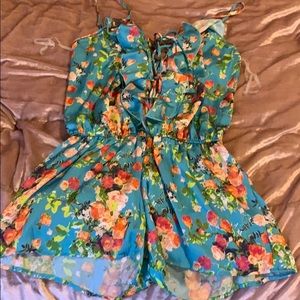 Beach bunny romper/ cover up